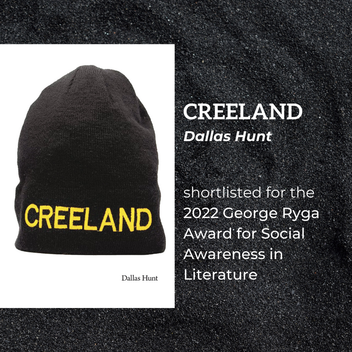 Creeland shortlisted for 2022 George Ryga Award