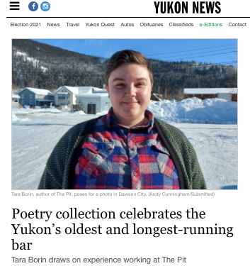 In the Yukon News: The Pit by Tara Borin